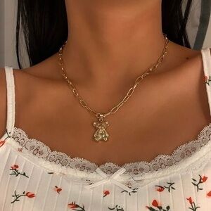 3/$30 💛 Teddy Bear Charm Necklace